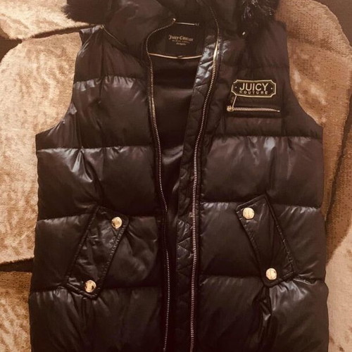 Juicy Couture jacket long black like new, size M