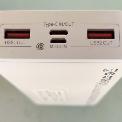 Baseus Bipow Fast Charge Power Bank PD+QC 20000mAh 20W white like new