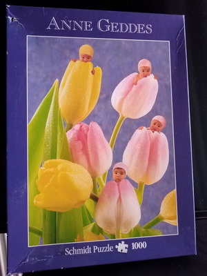 Anne Geddes Puzzle 1000 pieces Schmidt brand, spring tulips