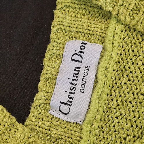 Christian Dior Boutique knit sweater green like new authentic