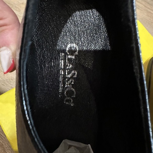 Classico leather platform shoes size 39, black