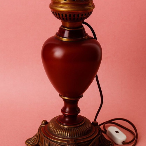 Vintage table lamps used, set of 2, 1970s