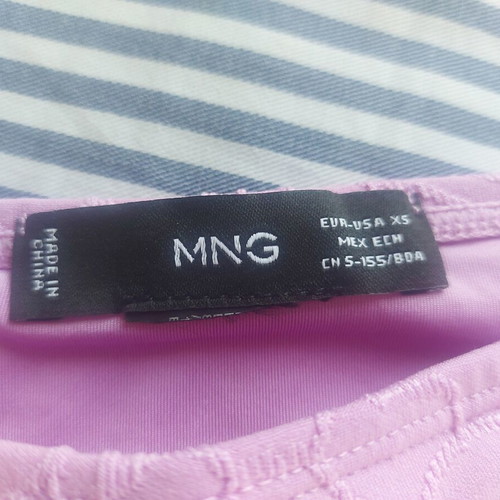 Bikini bottom Mango like new, embossed design, purple