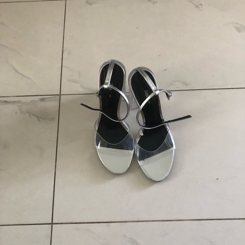 Zara sandals like new with transparent heels, size 39