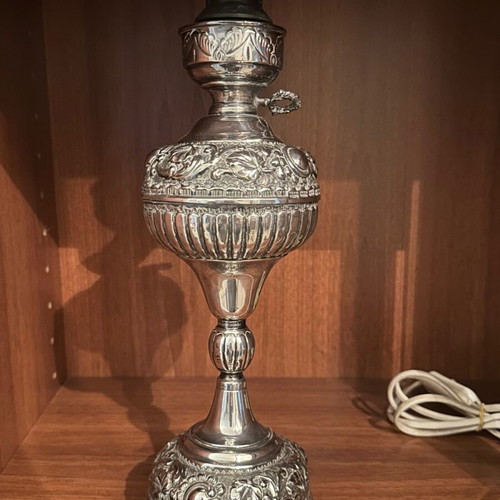 Silver lamp 925 handmade like new (Design 2)