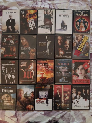 DVD set of 250 movies like new, various genres