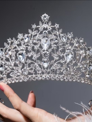 Bridal Crown with Crystal Rhinestones Tiara #91 new