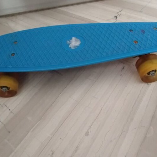 Mini skateboard, blue, minimal use