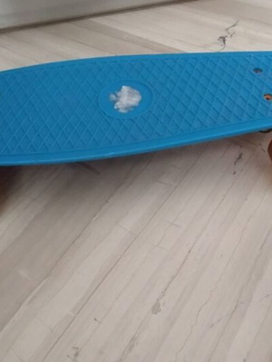 Mini skateboard, blue, minimal use