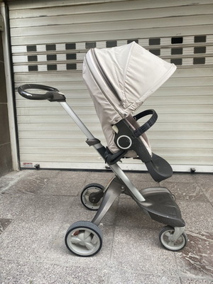 Stokke Xplory baby stroller used, ergonomic adjustable height
