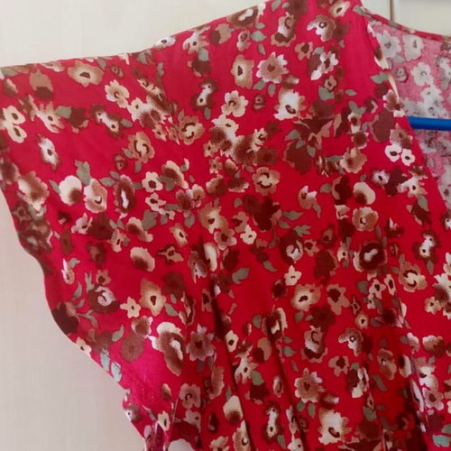 Summer dress floral pattern, like new, viscose, size XL