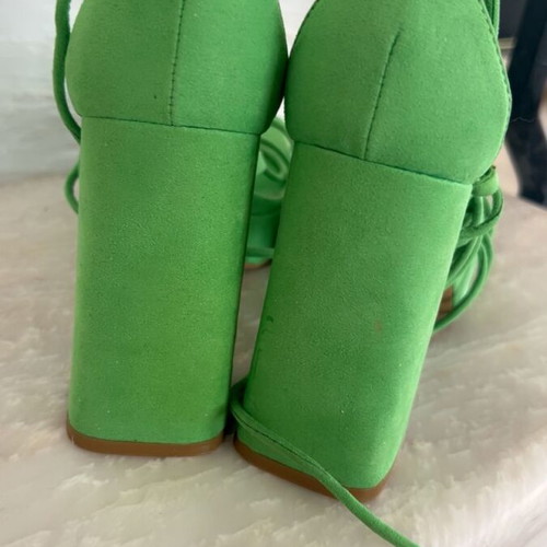 Stradivarius platform sandals new, green, size 39