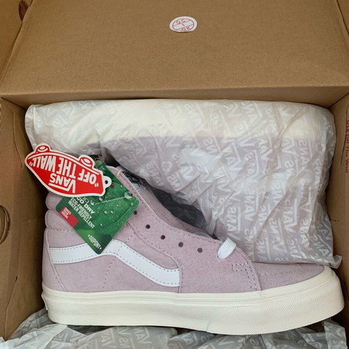 Vans Sk8-Hi new leather shoes size 36 light lilac