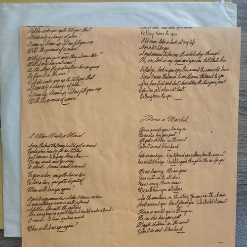 Neil Young Harvest vinyl used, Greek pressing 1981 with insert
