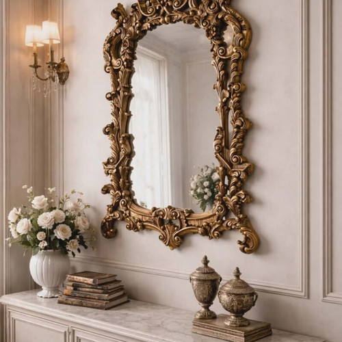 Imposing wall mirror early 20th century, like new