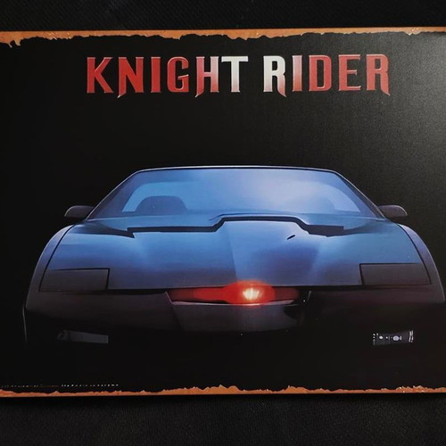 Vintage metal sign Knight Rider K.I.T.T. like new