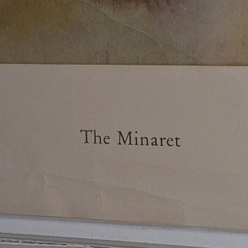 The Minaret Lithograph 1957 by G. Pol Georghiou like new