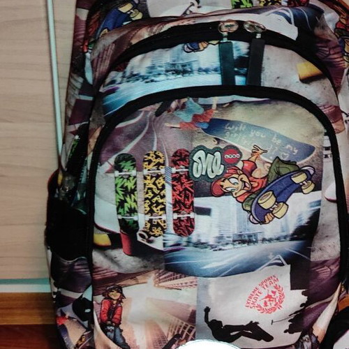 Lyc Sac One school trolley bag with pencil case used