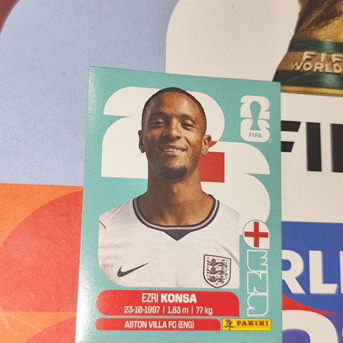 Ezri Konsa World Cup 2026 Panini sticker