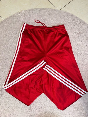 Addidas red tracksuit used, size M, with repair