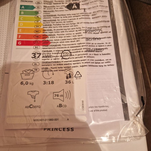 Princess washing machine and fridge set