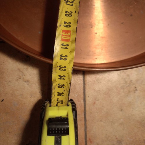 Traditional copper baking tray unused