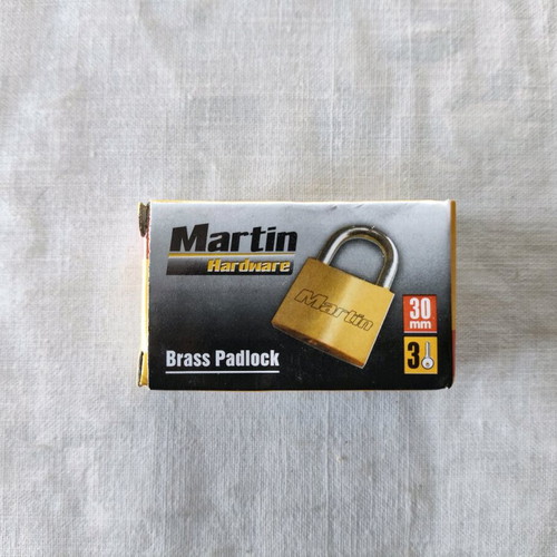 Martin 30mm padlock with three keys new