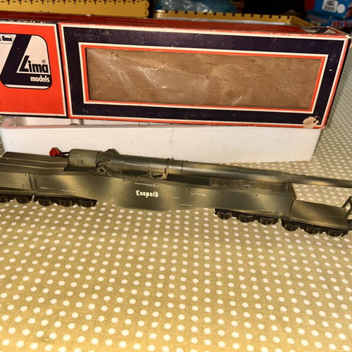 Lima H0 30 3500 Leopold railway gun model used