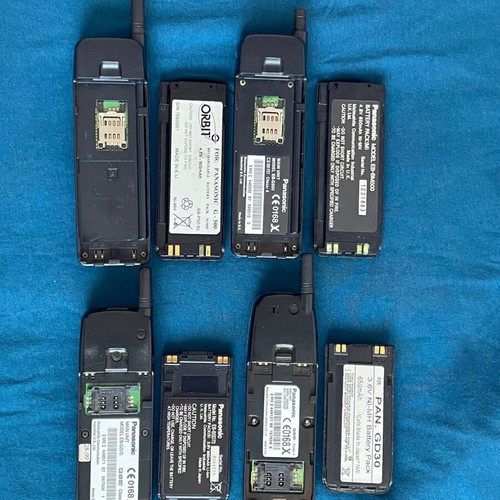 Panasonic phones used, set of 4 vintage models