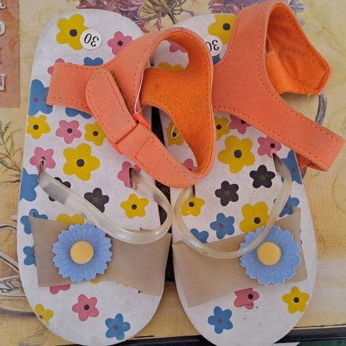 Sandals new, sizes 30, 27, 24, 23, multicolored