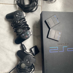 Ps2+ 2 joystick +2 memory card