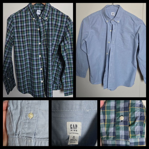 GAP Kids long-sleeve shirts set, size M (8 years)