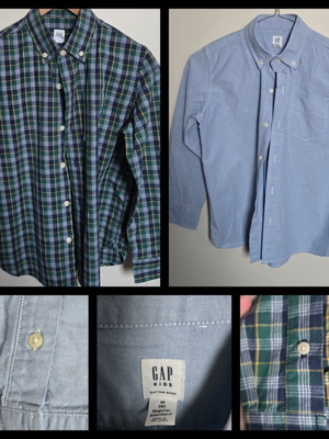 GAP Kids long-sleeve shirts set, size M (8 years)