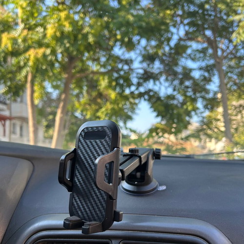 Car Phone Mount for Dashboard with 360-Degree Rotation, New