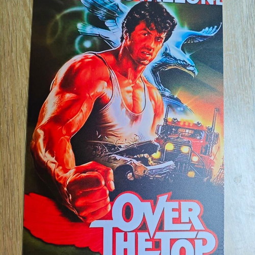 Metal collectible Over The Top Sylvester Stallone sign like new