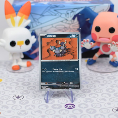Skorupi Reverse Holo Pokemon Card POR 051