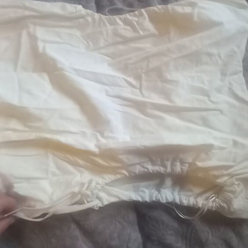 Zara women's summer white dress like new, size L