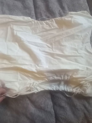 Zara women's summer white dress like new, size L