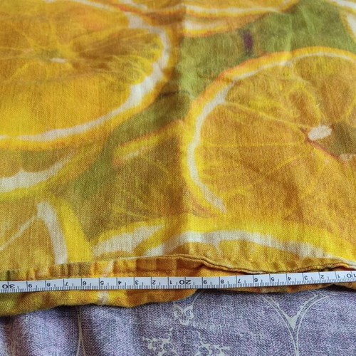 Zara tote bag lemon print fabric like new