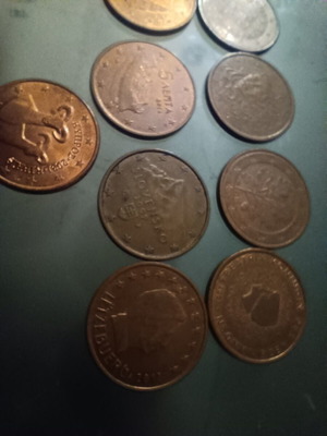 5 cent coins from 11 countries