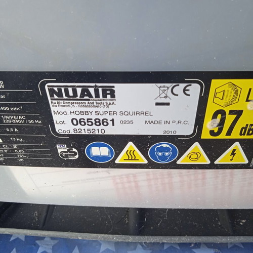 Nur Air portable air compressor with wheels