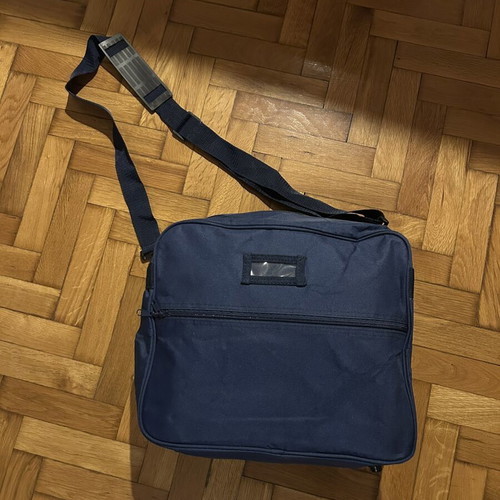 Navy shoulder bag type 'television', dark blue, brand new
