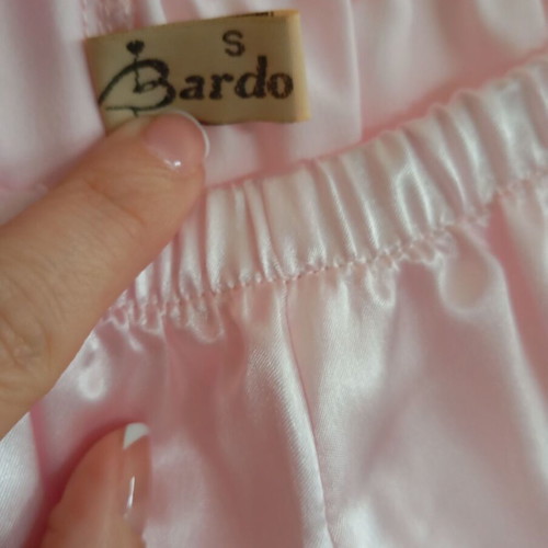 Bardo satin pajama set new, size S, pink