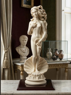 Birth of Aphrodite statue like new, 50 cm alabaster resin