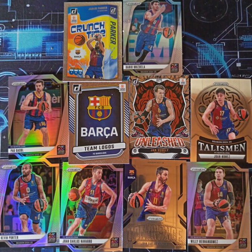 Euroleague Panini Prizm-Donruss 10 Card Lot Barcelona 2024-2025 Like New