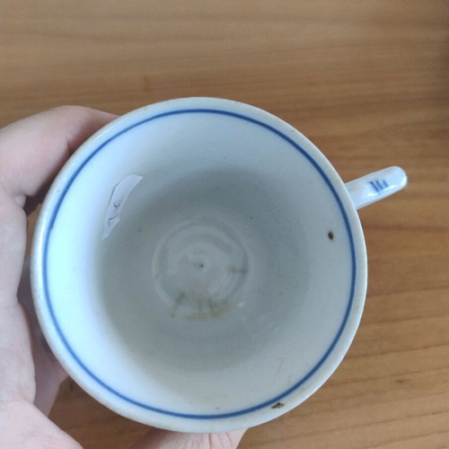 Coffee Cup with Tallin Indischblau Colors used
