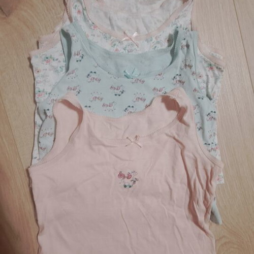 Kids Cotton Tank Tops Unicorn set of 4 used, size 4-5