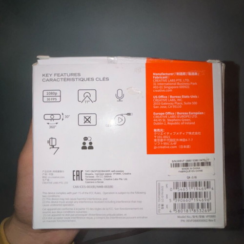 Creative Live! Cam Sync 1080p V2 computer camera like new