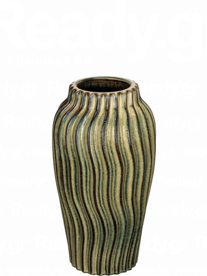 Ancient Rock ceramic vase beige, tabletop, new