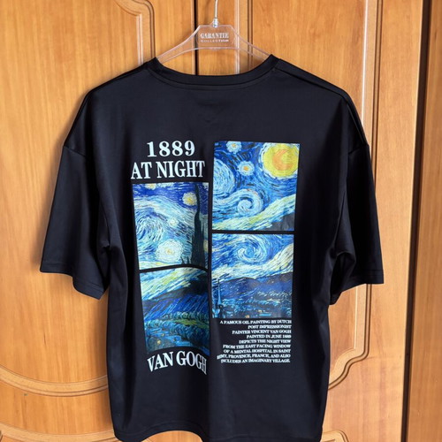 Van Gogh T-shirt like new, black, 100% polyester